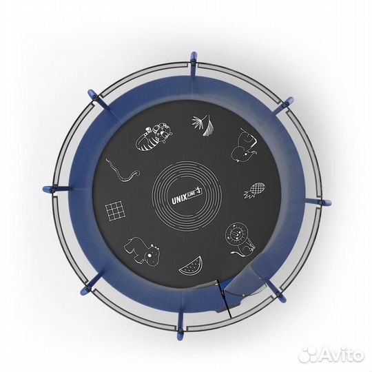 Батут unix line supreme game 16 ft (blue)