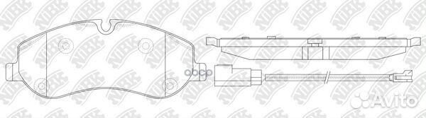 Колодки торм.пер. PN0667W NiBK