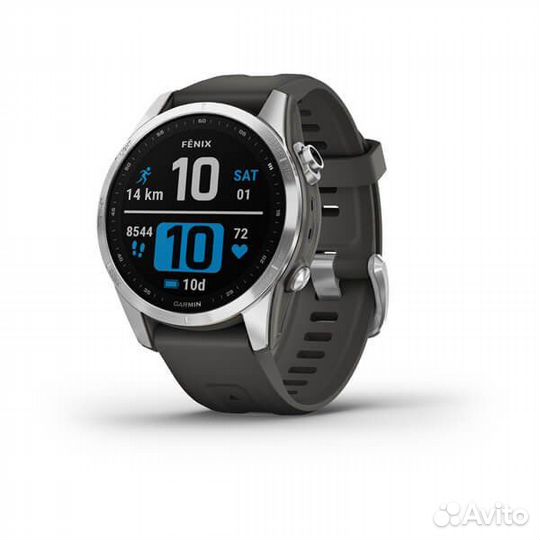 Watch Garmin Fenix 7S Silver with Graphite Band
