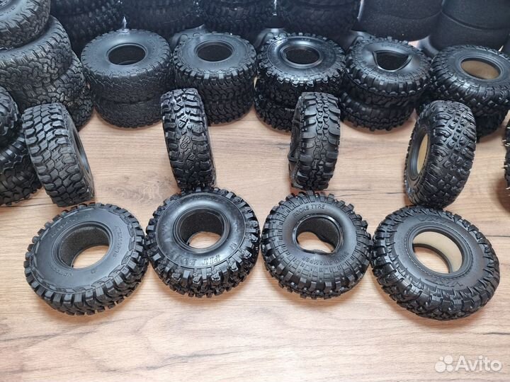 Колеса, шины 1,9, резина, диски для trophy rc 1/10