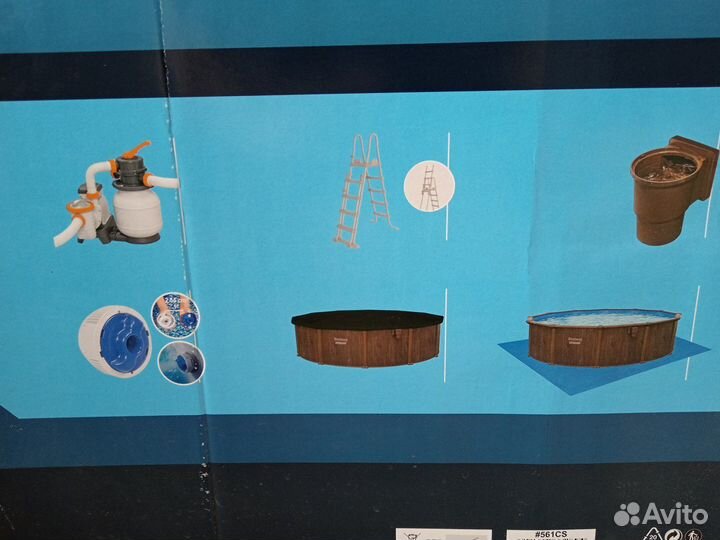 Морозостойкий, стальной бассейн Bestway 5,49*1,30