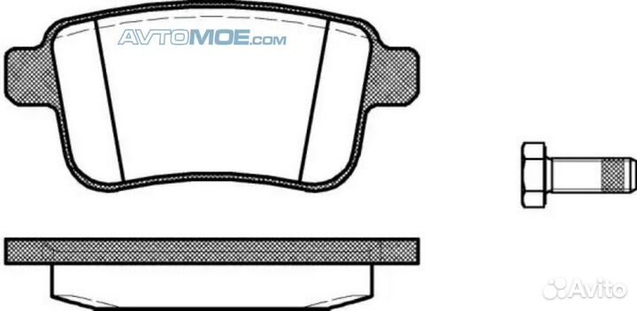 Колодки задние 135200 remsa