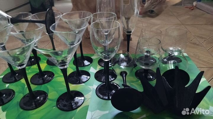 Бокалы для мартини и коньяка