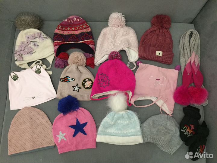 Шапки на девочку 48-50