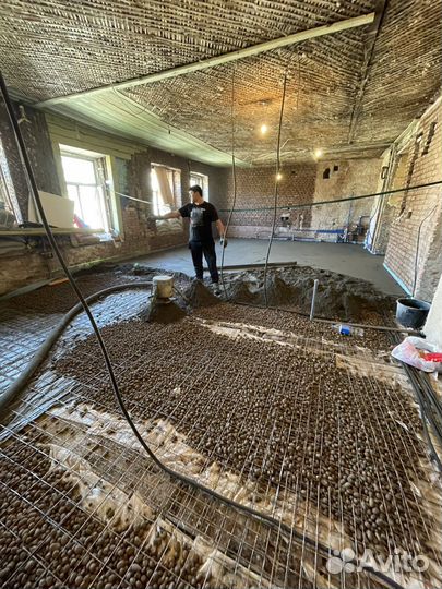 Стяжка пола механизированная