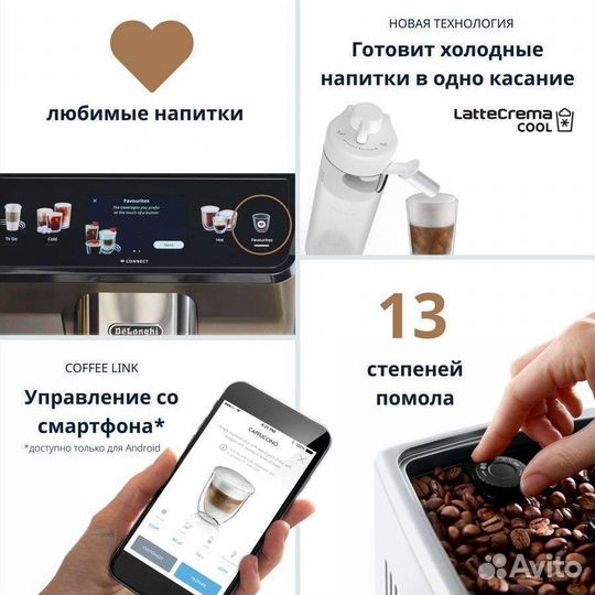 Кофемашина DeLonghi Eletta Explore ecam450.76.T