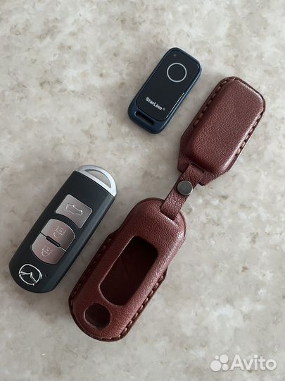 Чехол для смарт-ключа mazda и метки starline