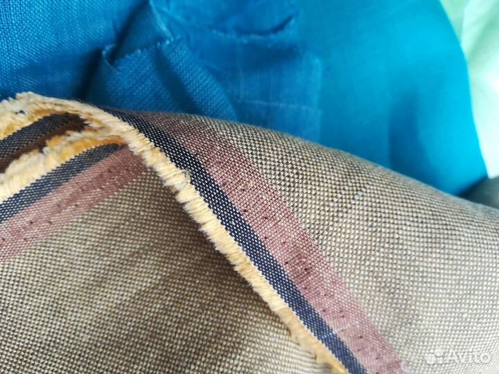 Ткань Лён 3 отреза. Италия