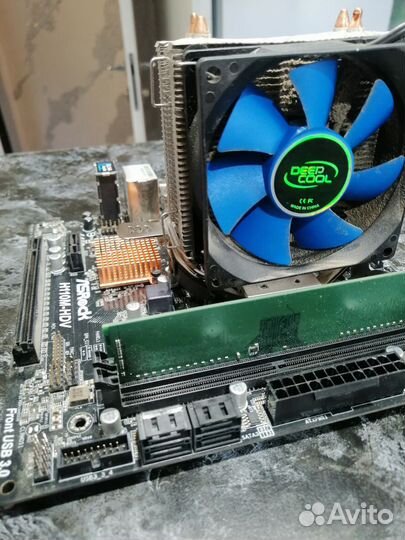 Мат плата lga 1151 asrock h11mg-hdv с процессором