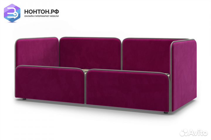 Кровать Лотос розовая / бежевая