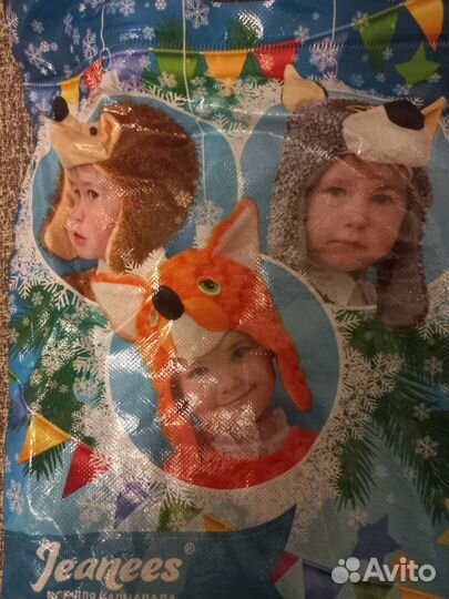 Новогодняя шапочка собачки