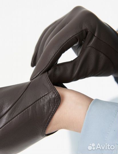 Перчатки кожаные укроченные без подкладки