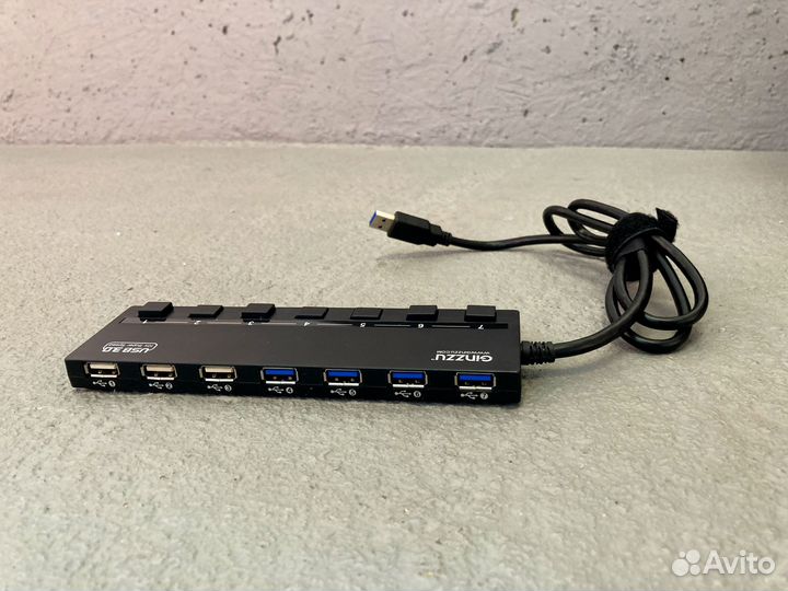 Разветвитель USB ginzzu GR-388UAB