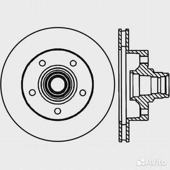 Тормозные диски Ford E-150 Сentric 12165040