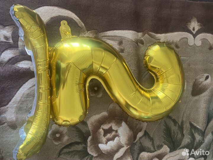 Фольгированные воздушные шары, Три кота, цифра 2