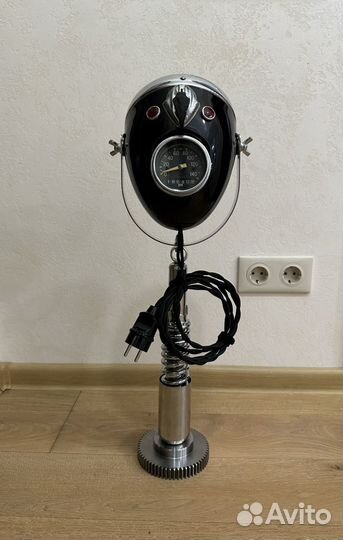 Настольная мото лампа светильник в стиле лофт