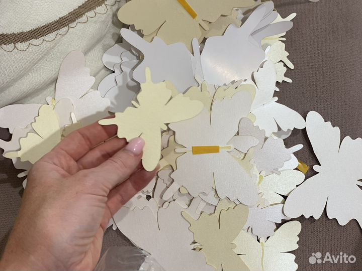 Бабочки из бумаги