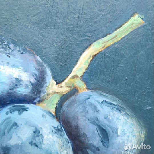 Картина Натюрморт с виноградом и грушами маслом