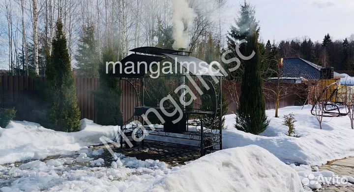 Мангал с крышей