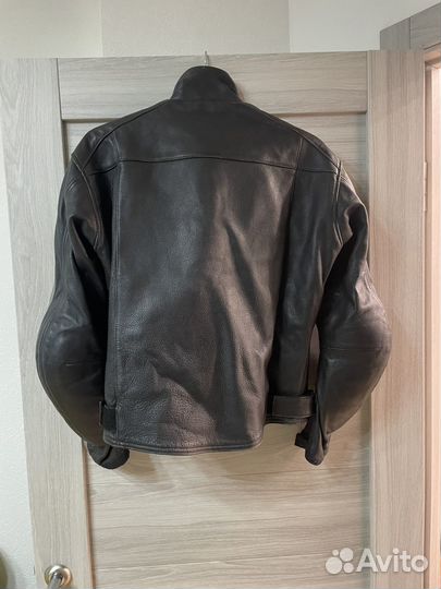 Мотокуртка кожаная мужская 48