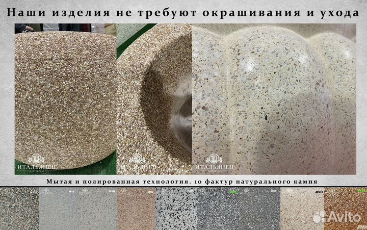 Уличные вазоны не требуют окрашивания