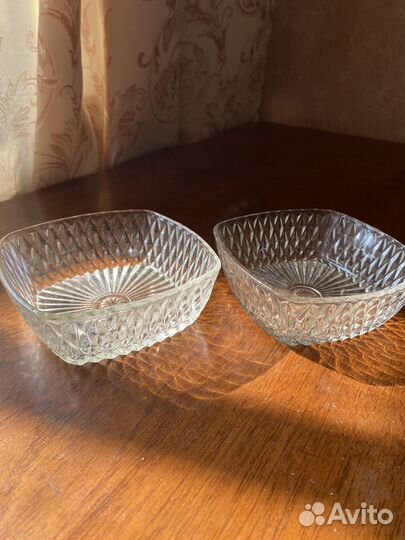 Хрустальные вазы, конфетницы, графины