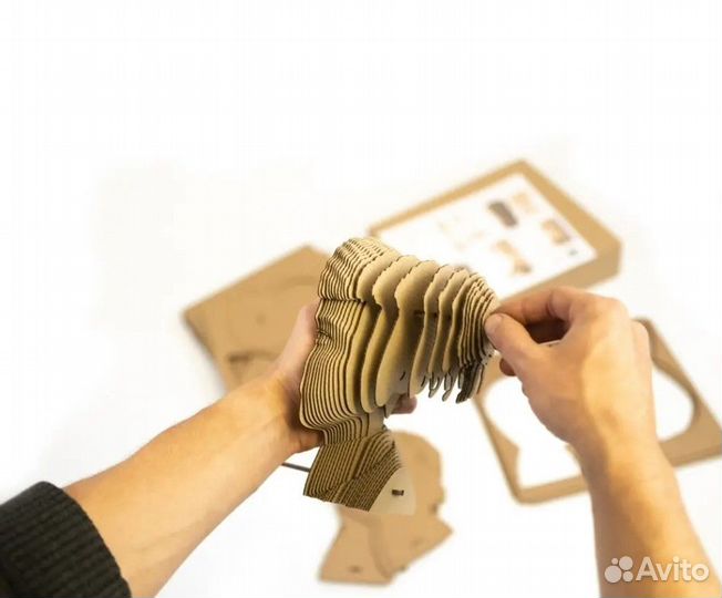 3D пазл. Картонный конструктор. Сборная модель Че