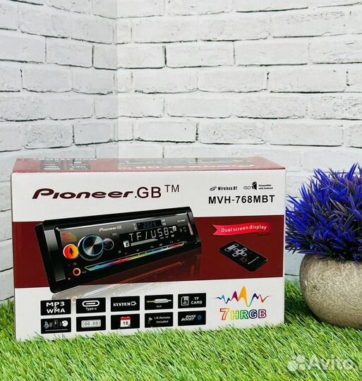 Магнитола Pioneer с Bluetooth Новая