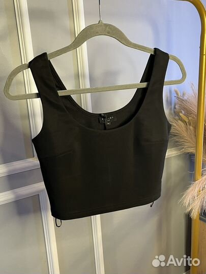 Топ zarina xs новый черный женский