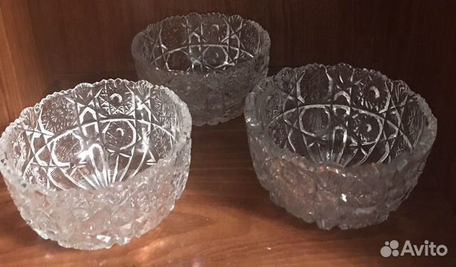 Конфетница СССР хрустал