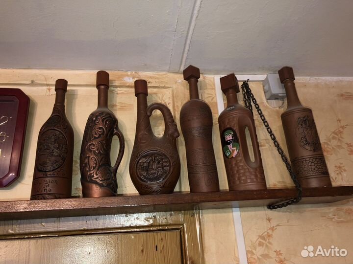 Бутылка глина коллекция 38шт