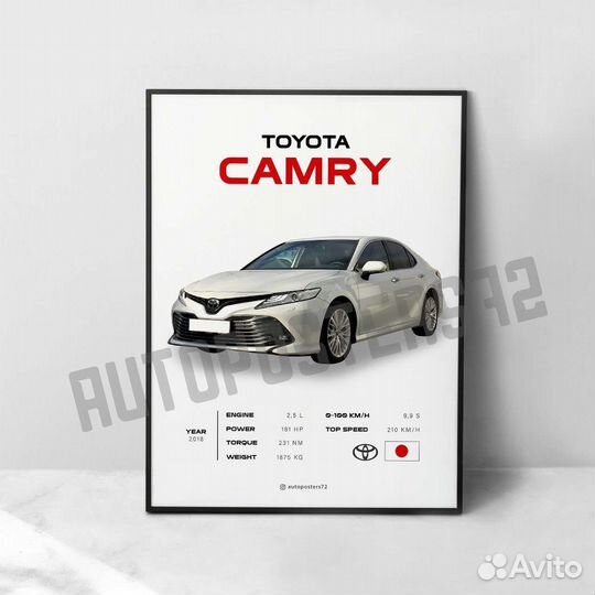 Постер с авто