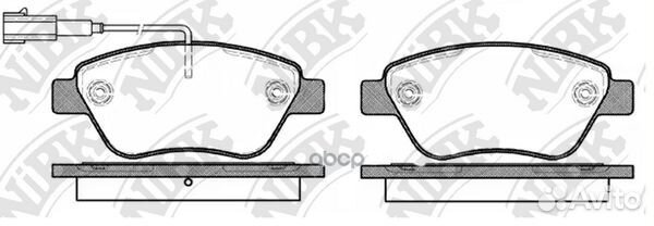 Колодки тормозные дисковые передние NiBK PN0211