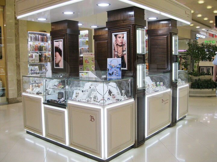 Островные площади для продажи украшений в ТЦ