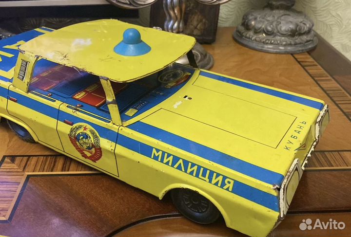 Старинная игрушка Автомашина гаи СССР