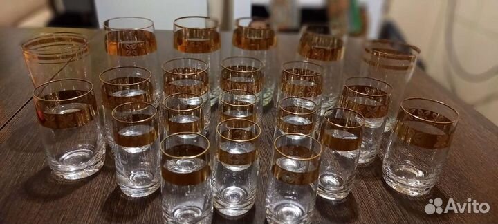 Бокалы фужеры рюмки СССР Богемия