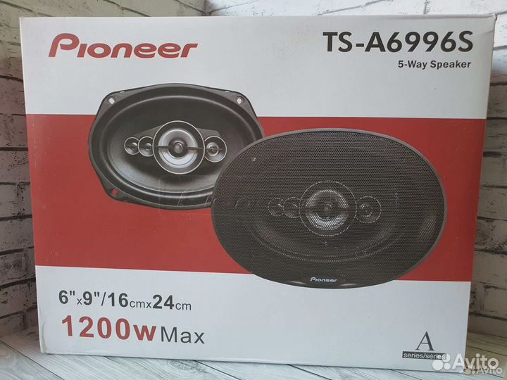 Автоколонки блины овалы Pioneer 1200w