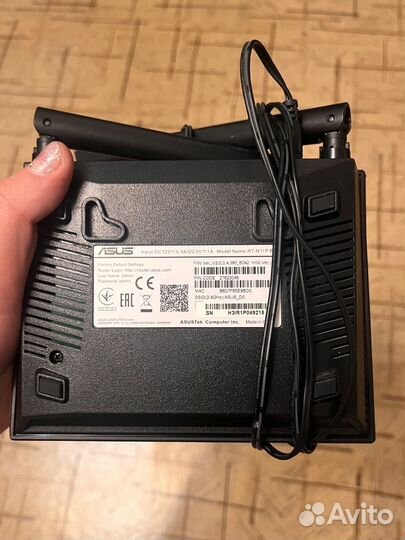 Wi-Fi роутер asus RT-N11P, черный