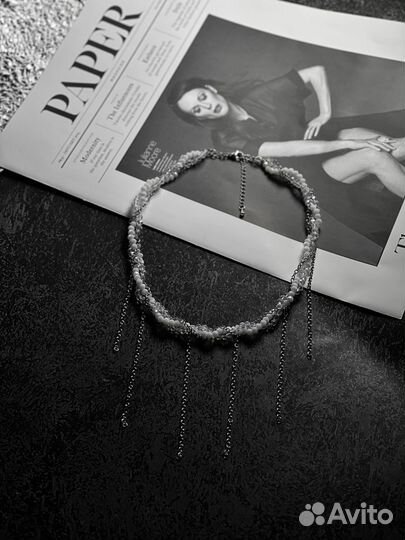 Колье в стиле гранж ручной работы