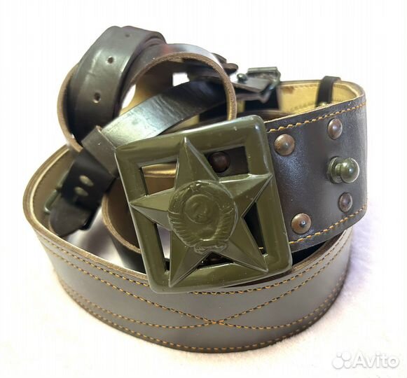 Ремень генеральский полевой с партупеей СССР