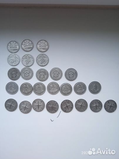 Монеты из Пятёрочки 78 штук