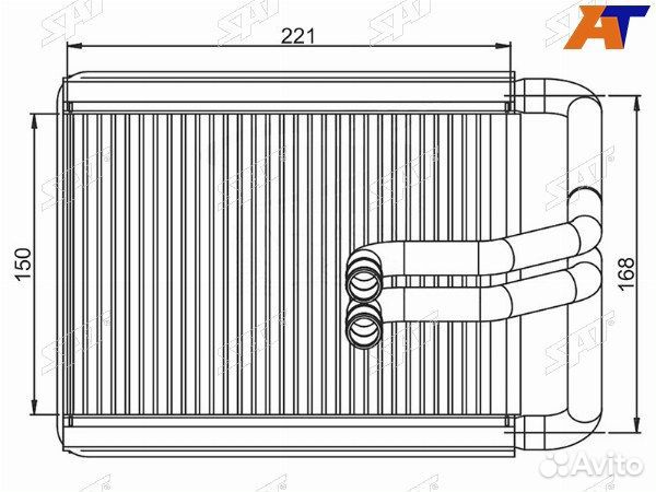 Радиатор отопителя салона hyundai tucson 04-09, KI