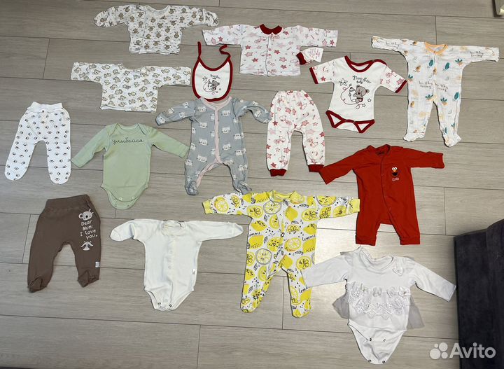 Одежда для новорожденных пакетом 56-62