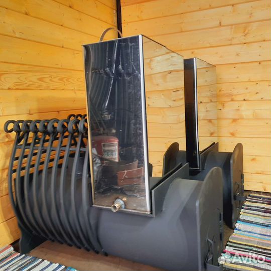 Печь для бани с выносной топкой 