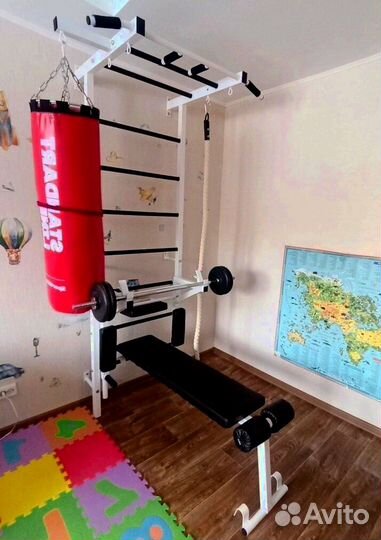 Шведская стенка с тренажером