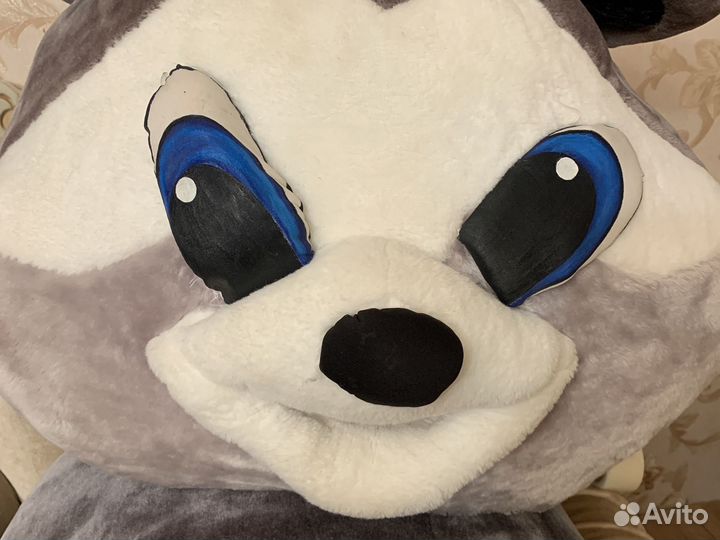 Енот большая мягкая кукла