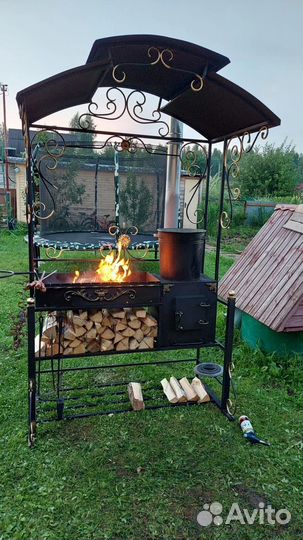 Мангал со столиком