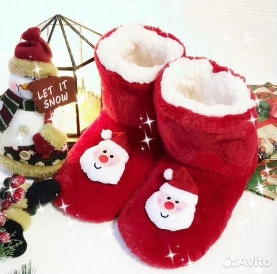 Тапки домашние новогодние