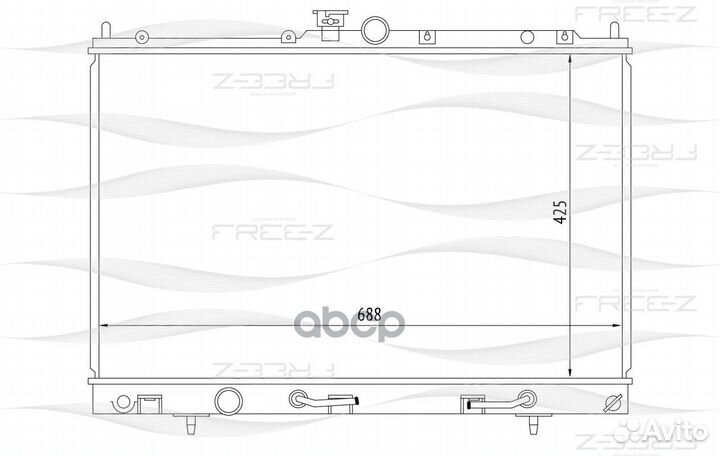 Радиатор двигателя KK0156 free-Z