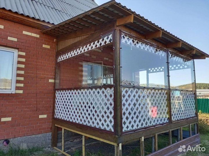 Мягкие пвх окна на беседку